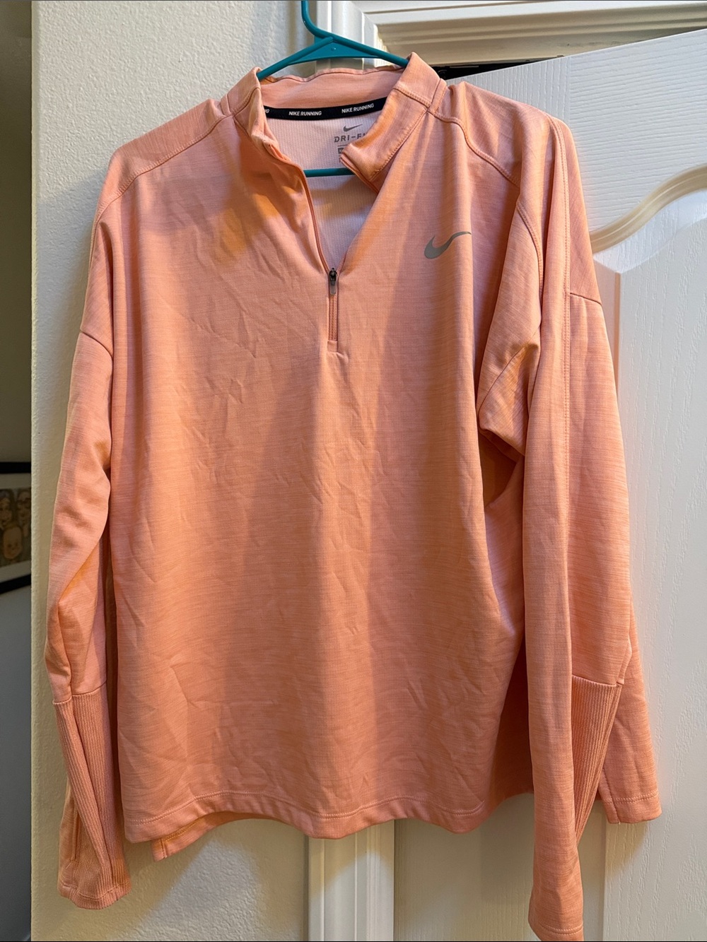 Nike Men’s Peach Half-Zip Athletic Pullover